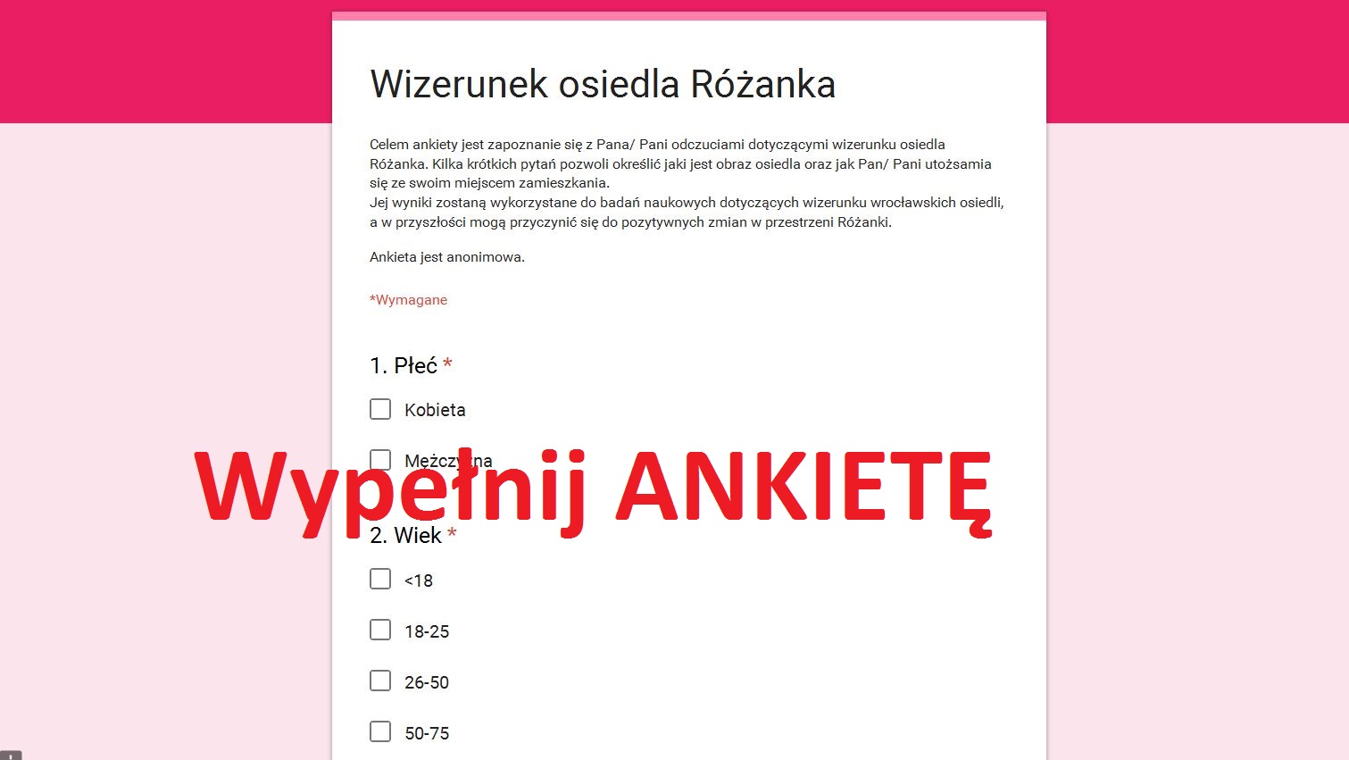 Ankieta Różanka